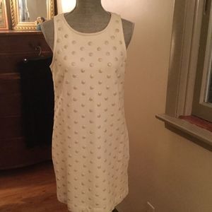 NWOT Juicy Couture dress Cream w dots sz M
